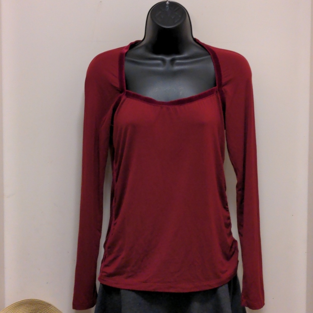 Boss Long-sleeved Red Top